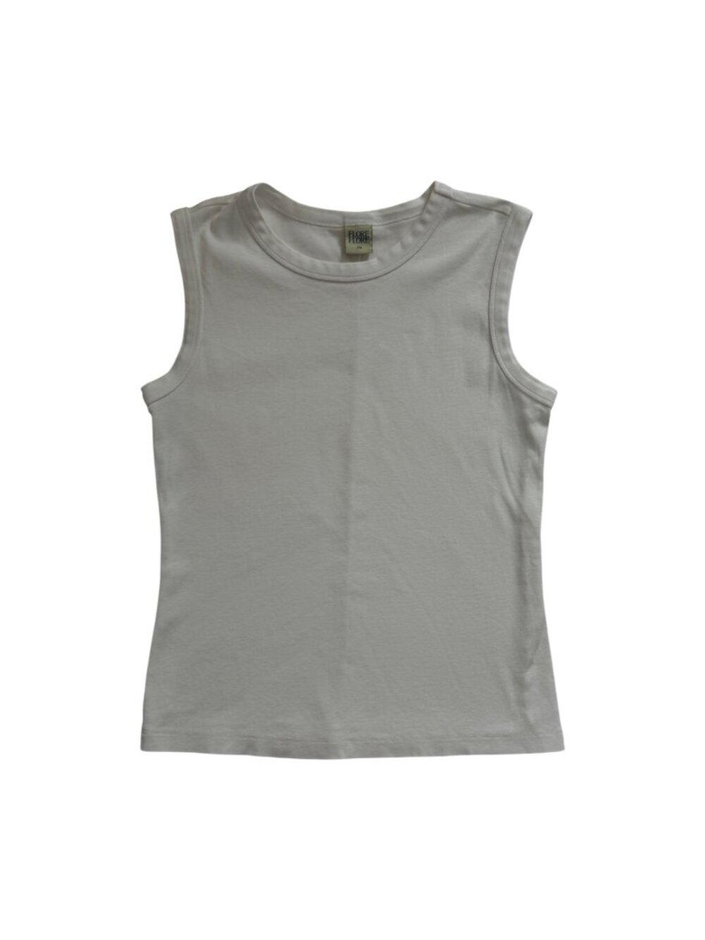 FLORE FLORE | "ESME" 100% COTTON TANK IN WHITE - Picture 4 of 5
